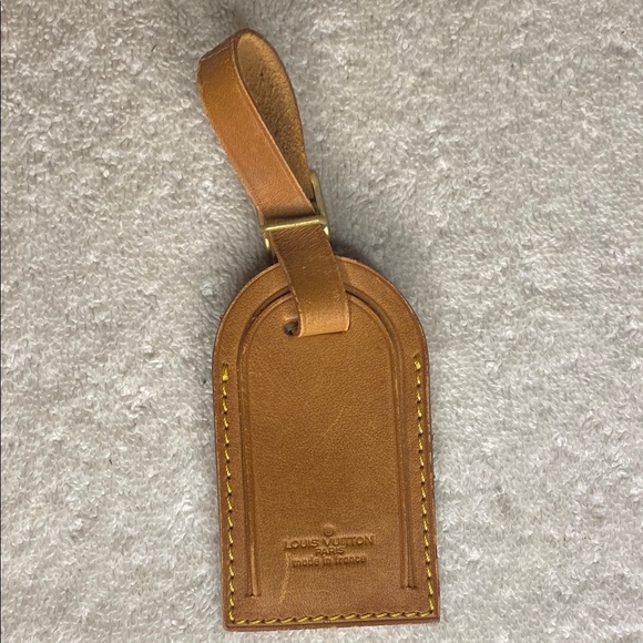 Vintage Louis Vuitton Luggage Tag in Vachetta Leather (06C) - Picture 1 of 5